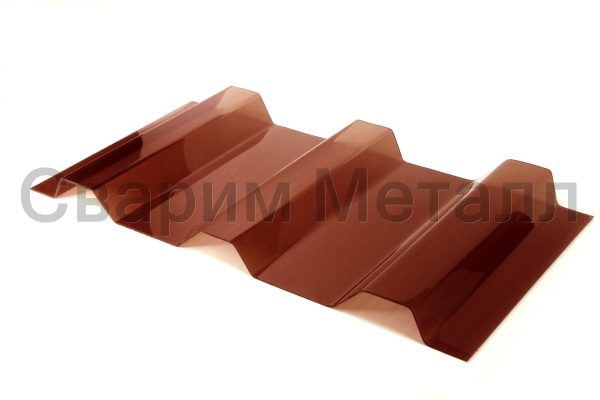 Профилированный монолитный поликарбонат МП-20 2 метра (цветной)