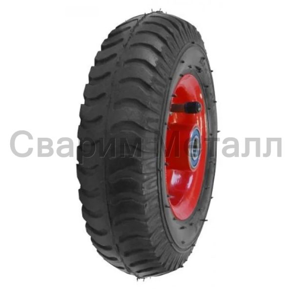Колесо пневмо 225х62 (2,50-4) ось 20×75 (764-2.50-4-4PR)(мет.д.) 2×6204 RS РП