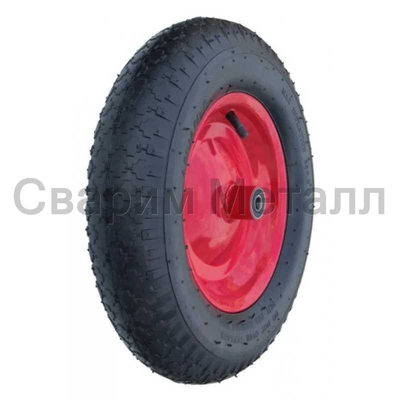 Колесо пневмо 375х87 (3.50-8)ось 20/90 (964-3.50-8-2PR)(мет.д) 2×6204 RS