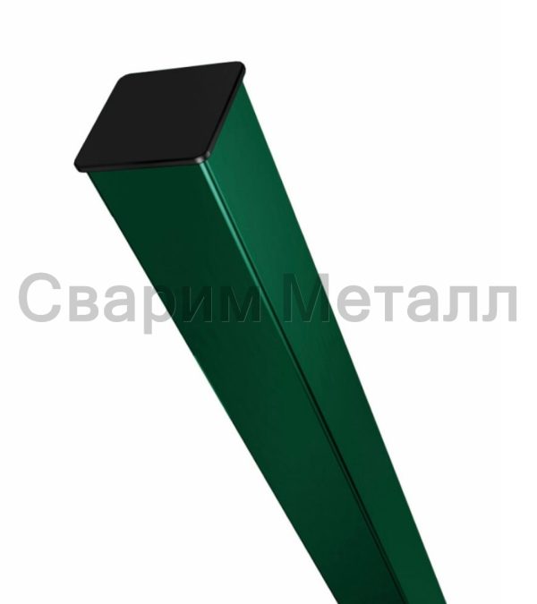 Замкнутый профиль с покраской 2,0 м, RAL 6005 60*40*1,2