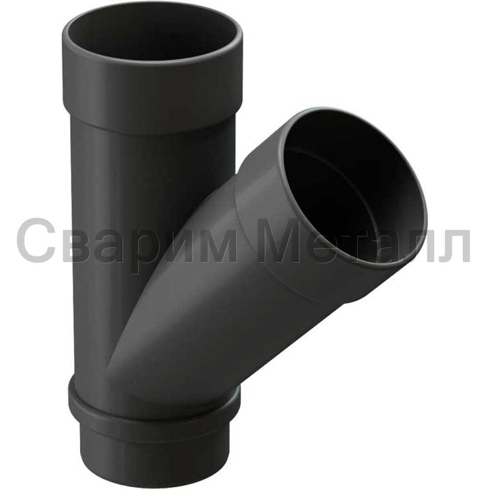 Döcke LUX Тройник 45˚ (Графит)