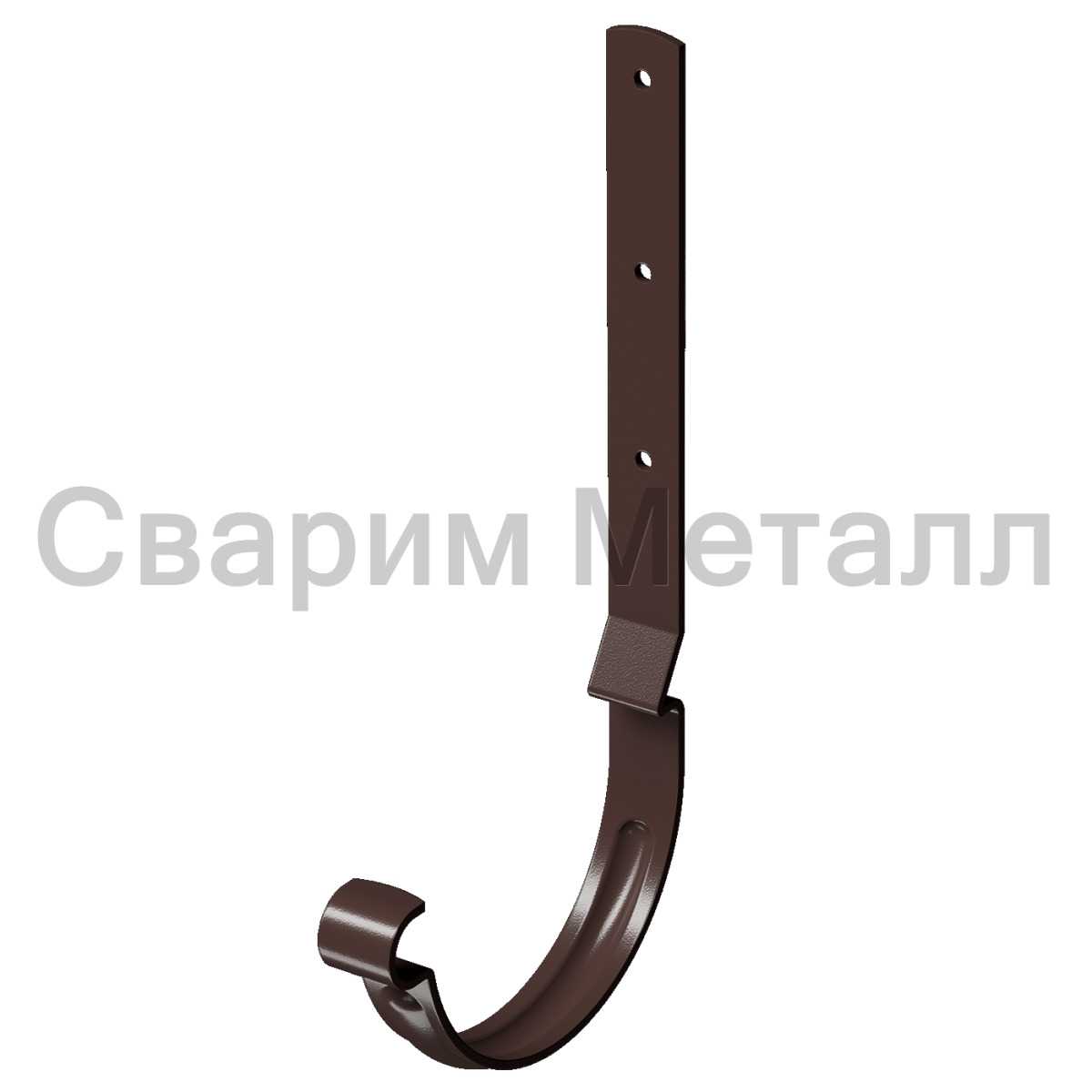 Docke STAL PREMIUM Карнизный крюк длинный D125 (Каштан 8017)