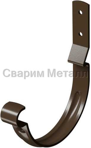 Docke STAL PREMIUM Карнизный крюк короткий D125 (Каштан 8017)
