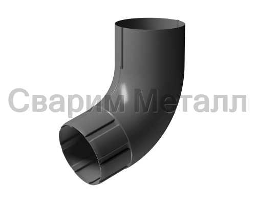 Döcke STAL PREMIUM Колено 72⁰ D90 (Графит 7024)