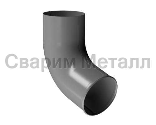 Docke STAL PREMIUM Отвод трубы D90 (Графит 7024)