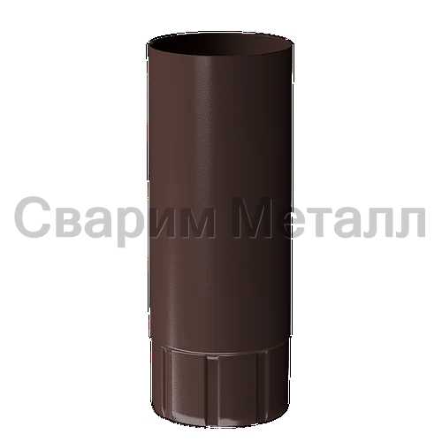 Döcke STAL PREMIUM Труба водосточная D90 1 м (Каштан 8017)