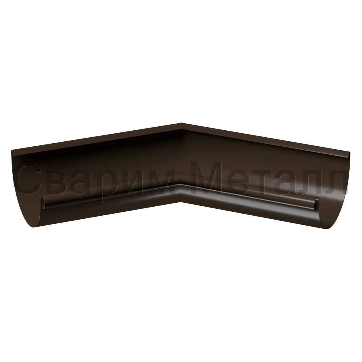 Docke STAL PREMIUM Угол внутренний 135° D125 (Каштан 8017)