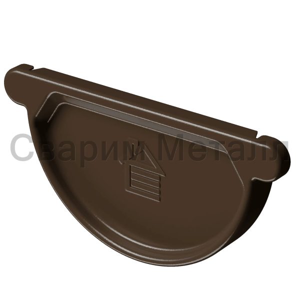 Docke STAL PREMIUM Заглушка желоба D125 (Каштан 8017)