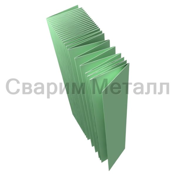 Подложка-гармошка 1050×250×3 зеленая (5.25м2/уп)