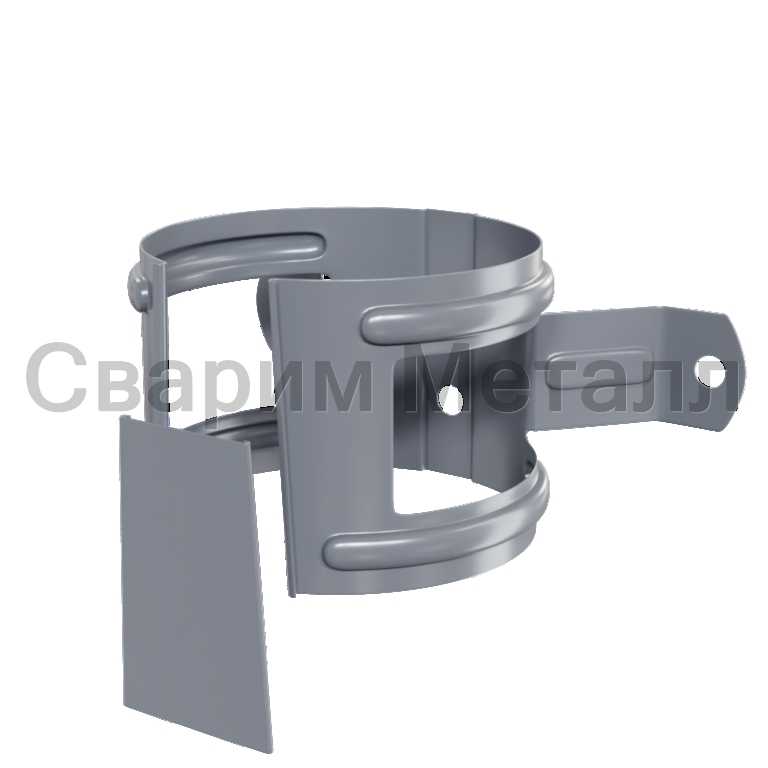 Держатель трубы (на дерево) МЕТАЛЛ ПРОФИЛЬ Foramina PUR D100 Ral 7024