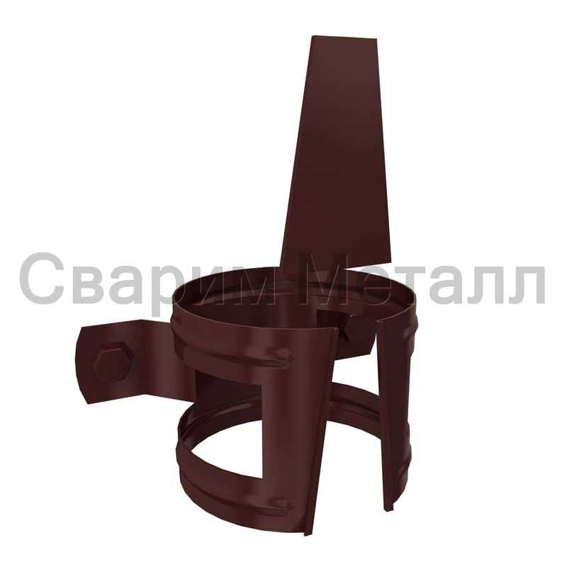 Держатель трубы (на дерево) МЕТАЛЛ ПРОФИЛЬ Foramina PUR D100 Ral 8017