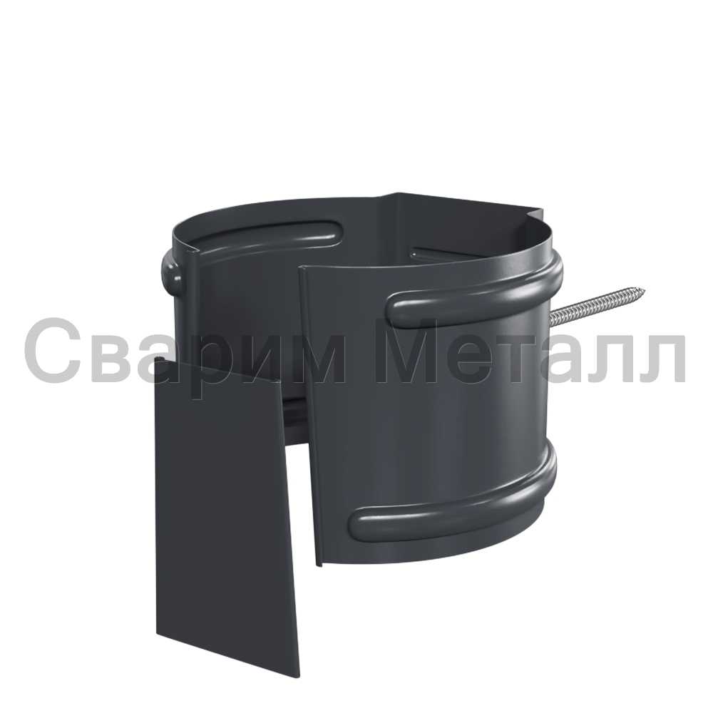 Держатель трубы (на кирпич) МЕТАЛЛ ПРОФИЛЬ Foramina PUR D100 Ral 7024