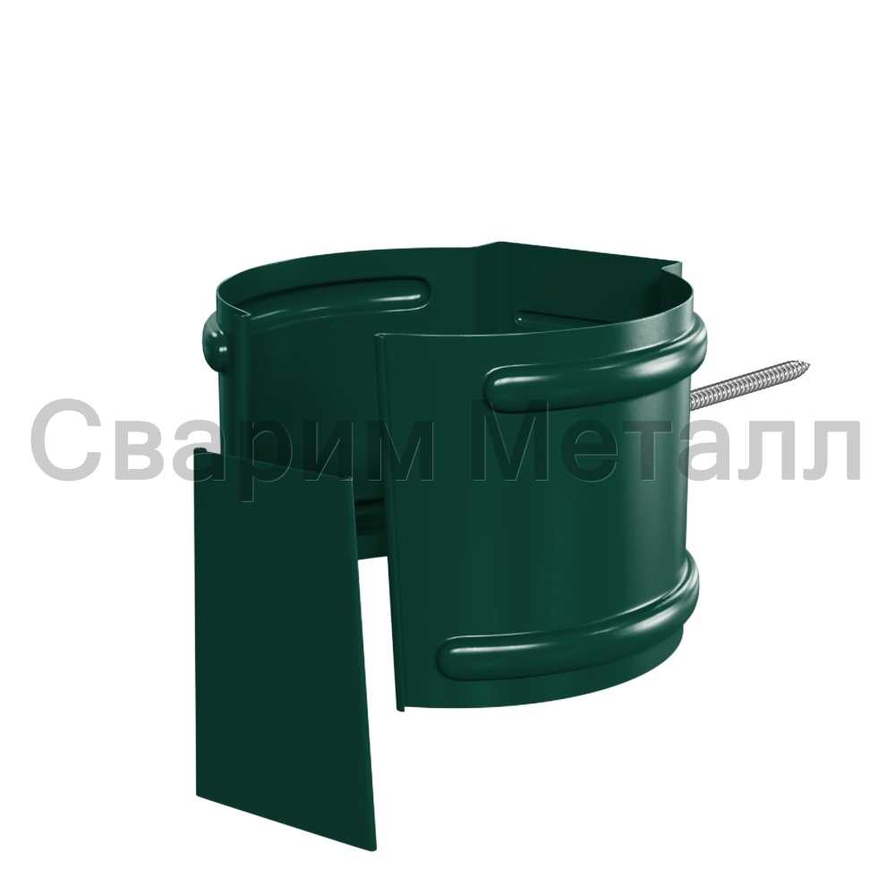 Держатель трубы (на кирпич) МЕТАЛЛ ПРОФИЛЬ Foramina PUR D100 Ral 6005