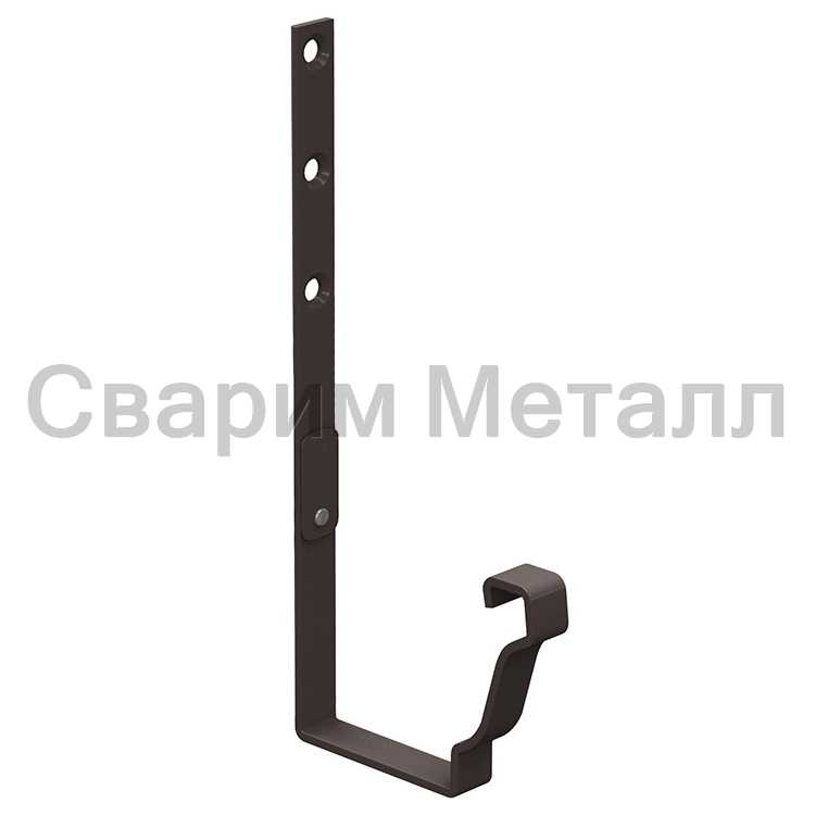 Держатель желоба МЕТАЛЛ ПРОФИЛЬ БЮДЖЕТ 120х86 Ral RR 32