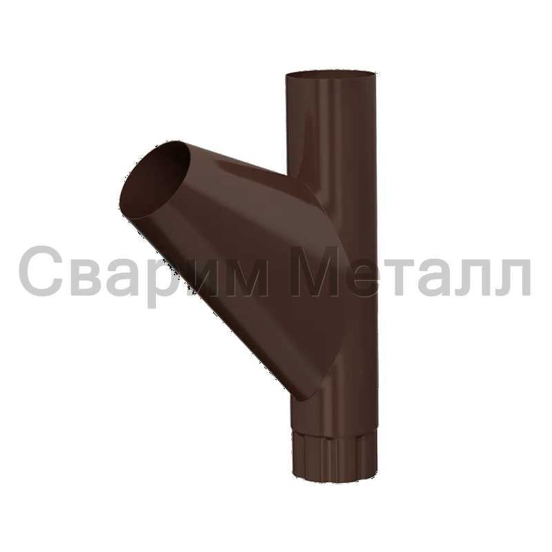 Тройник трубы МЕТАЛЛ ПРОФИЛЬ Foramina PUR D100 Ral 8017