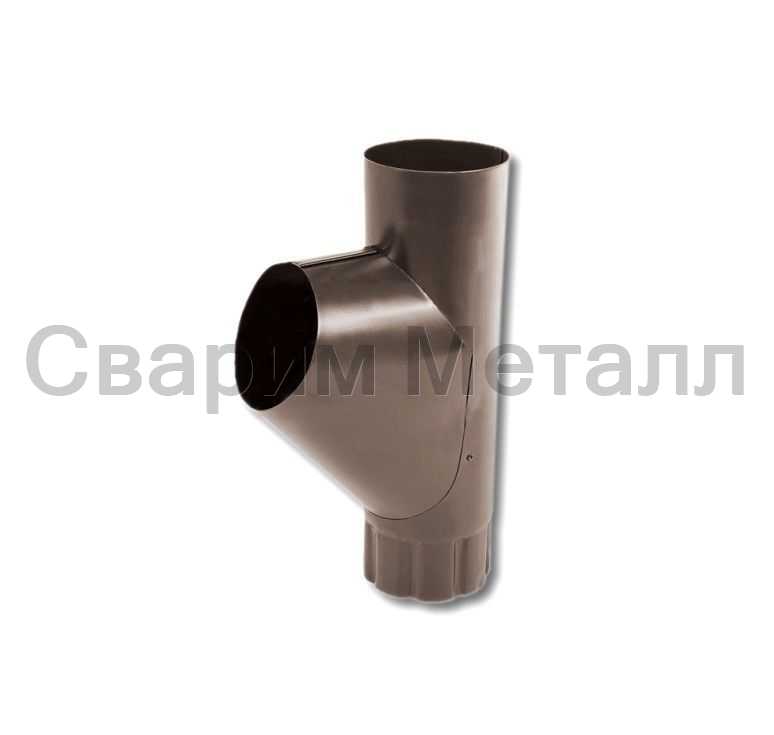 Тройник трубы МЕТАЛЛ ПРОФИЛЬ Foramina Freeze D100 DarkBrown