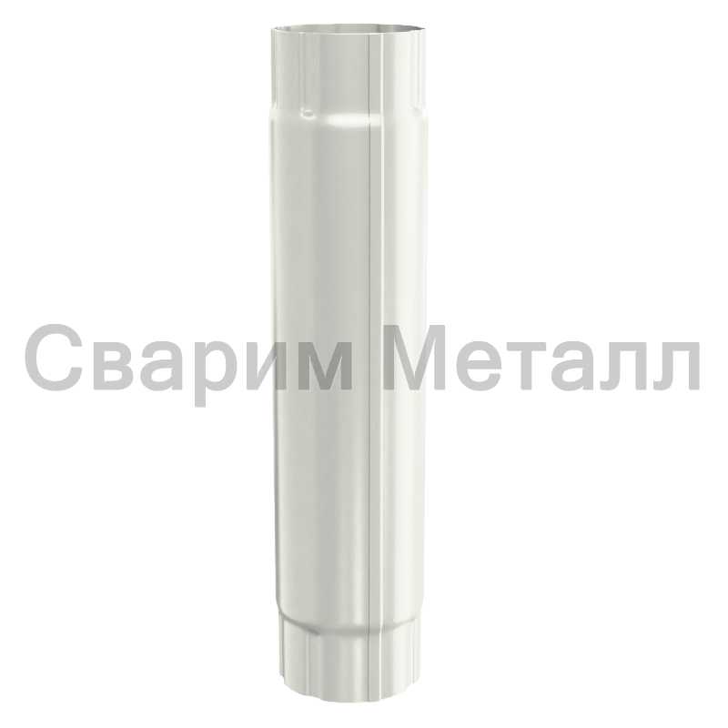 Труба соединительная МЕТАЛЛ ПРОФИЛЬ Foramina PUR D100х1000 Ral 9010
