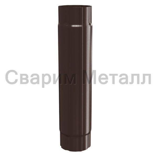 Труба соединительная МЕТАЛЛ ПРОФИЛЬ GRANDSYSTEM D90х1000 Ral 8017