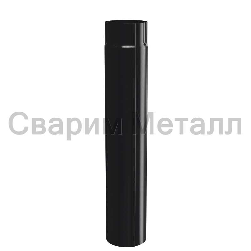 Труба водосточная МЕТАЛЛ ПРОФИЛЬ PURMAN BLACK EDITION D100х2000 Ral 9005