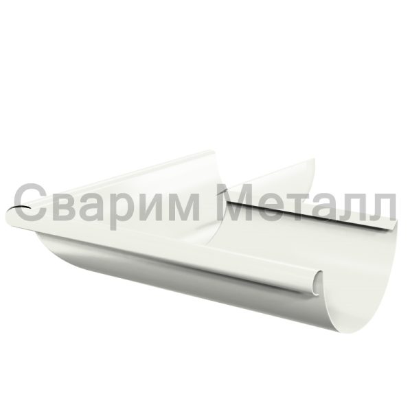 Угол желоба наружный МЕТАЛЛ ПРОФИЛЬ GRANDSYSTEM D125х90 градусов Ral 9010