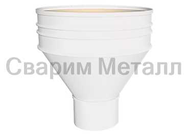 Воронка водосборная МЕТАЛЛ ПРОФИЛЬ ПРОЕКТ D350х150 Ral 9003