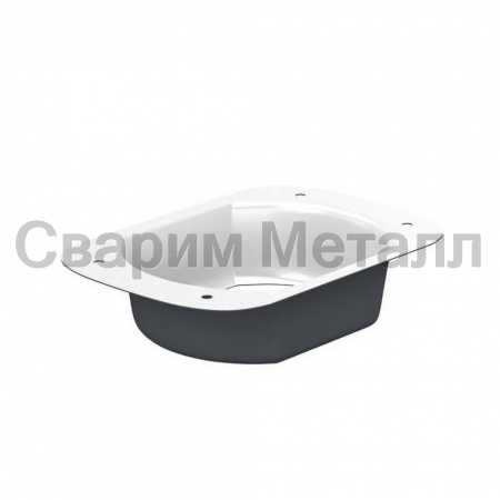 Воронка выпускная МЕТАЛЛ ПРОФИЛЬ 76х102 мм RAL 7024 — серый графит