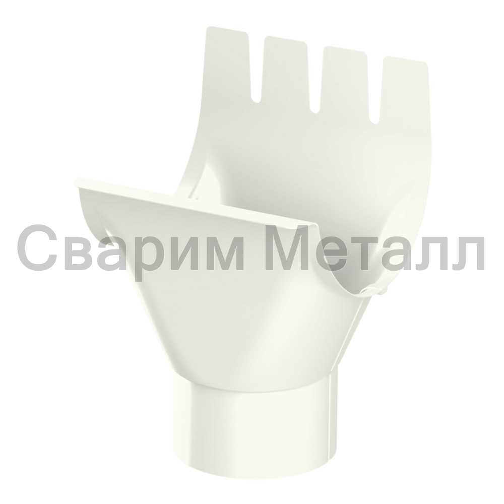 Воронка выпускная МЕТАЛЛ ПРОФИЛЬ GRANDSYSTEM D125/90 Ral 9010