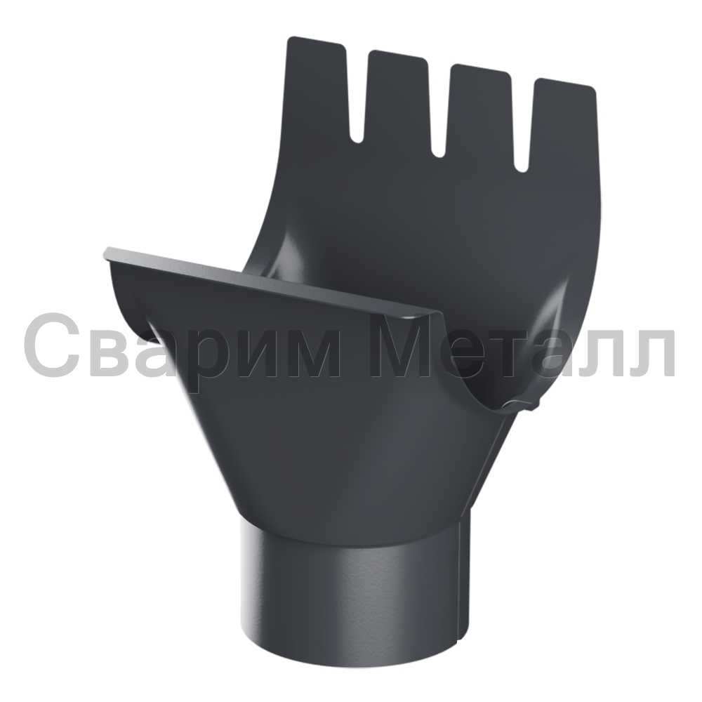 Воронка выпускная МЕТАЛЛ ПРОФИЛЬ GS lite D125/90 Ral 7024