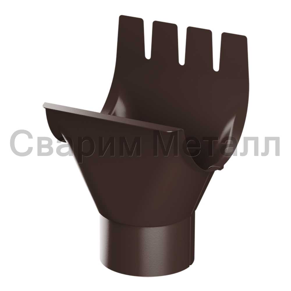 Воронка выпускная МЕТАЛЛ ПРОФИЛЬ GS lite D125/90 Ral 8017