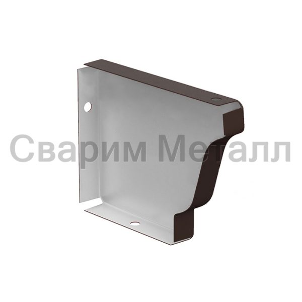 Заглушка желоба правая МЕТАЛЛ ПРОФИЛЬ БЮДЖЕТ 120х86 RR 32
