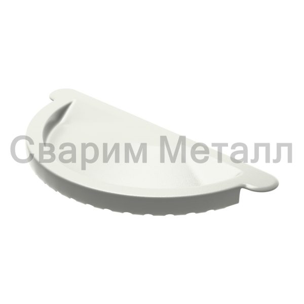 Заглушка желоба МЕТАЛЛ ПРОФИЛЬ GRANDSYSTEM D125 Ral 9010