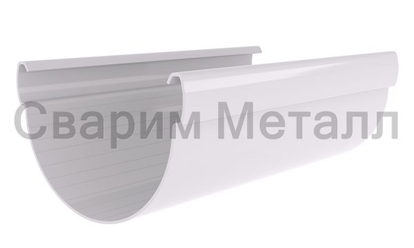 Желоб Дизайн 135 ПВХ Grand Line 3м белый (RAL 9003)
