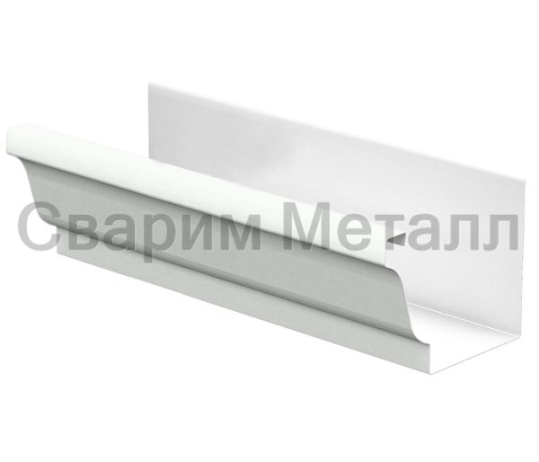 Желоб водосточный МЕТАЛЛ ПРОФИЛЬ БЮДЖЕТ 120х86х3000 Ral 9003