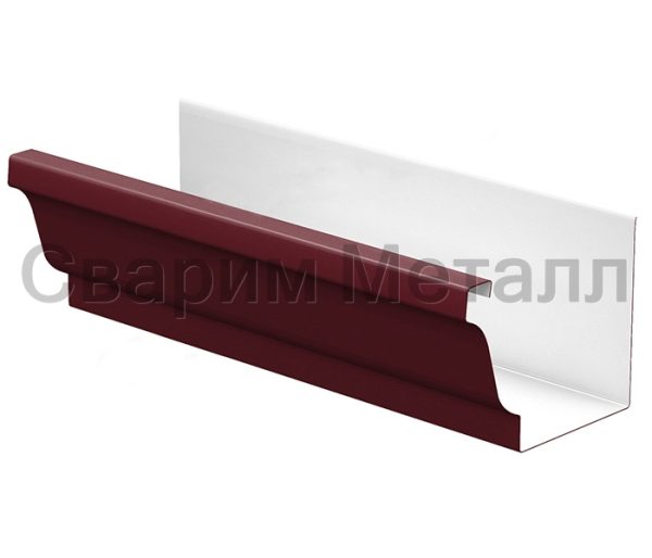 Желоб водосточный МЕТАЛЛ ПРОФИЛЬ БЮДЖЕТ 120х86х3000 Ral 3005