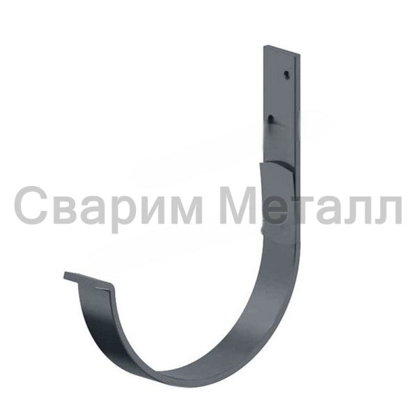 Держатель желоба карнизный МЕТАЛЛ ПРОФИЛЬ GS lite D125х132 Ral 7024