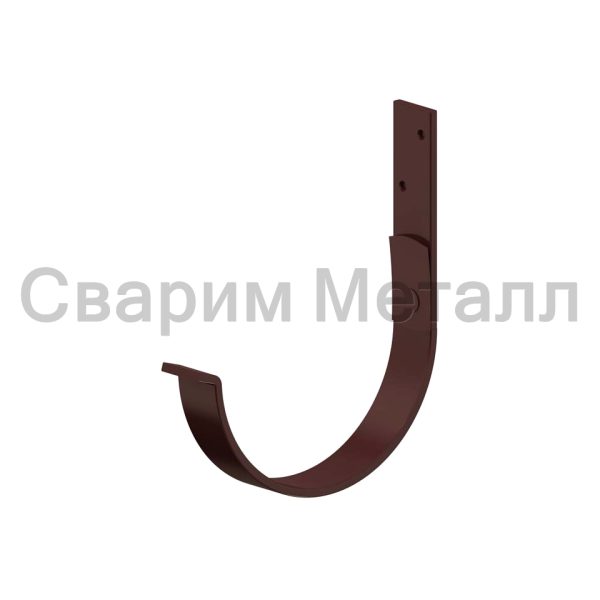 Держатель желоба карнизный МЕТАЛЛ ПРОФИЛЬ GRANDSYSTEM D125х132 Ral 8017 3мм