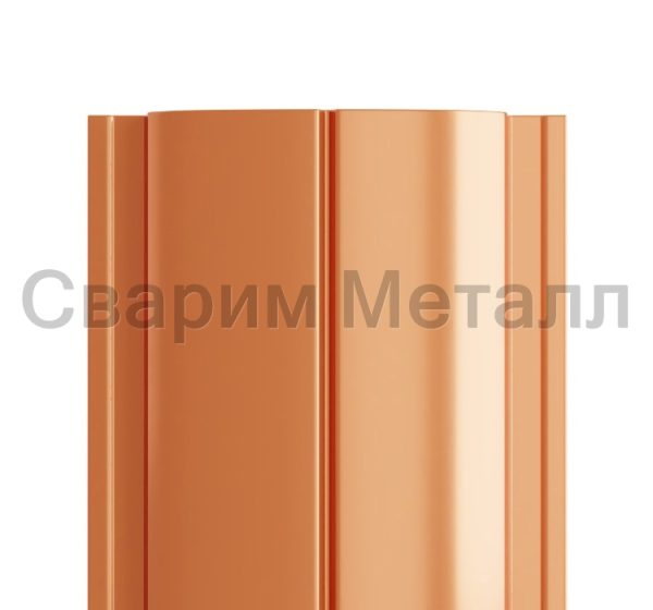 Штакетник металлический МП ELLIPSE-T 19х126 (AGNETA-20-Copper\Copper-0.5)