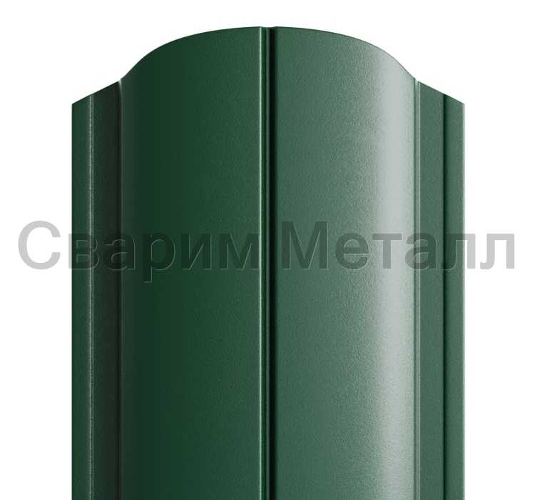 Штакетник металлический МП ELLIPSE-O 19х126 (PURMAN-20-6005-0.5)
