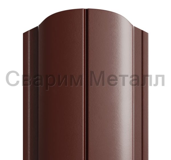 Штакетник металлический МП ELLIPSE-O 19х126 (PURMAN-20-8017-0.5)