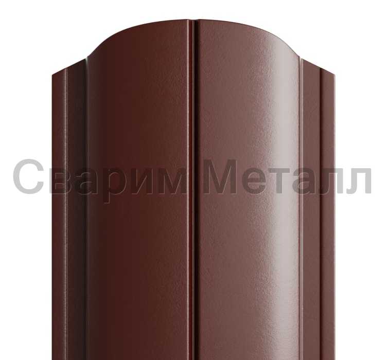 Штакетник металлический МП ELLIPSE-O 19х126 (PURMAN-20-8017-0.5)