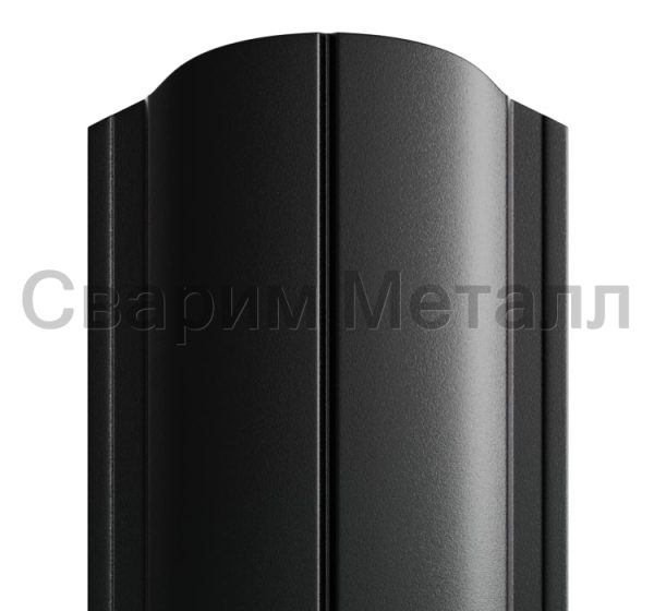 Штакетник металлический МП ELLIPSE-O 19х126 (PURMAN-20-9005-0.5)
