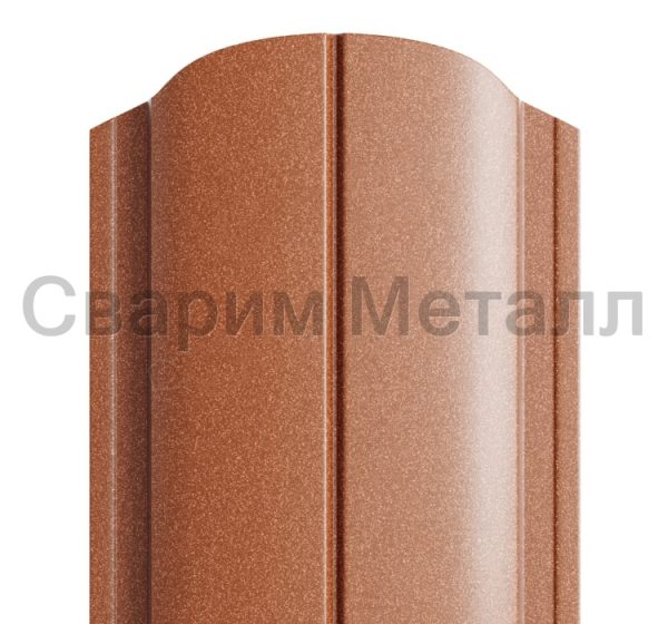 Штакетник металлический МП ELLIPSE-O 19х126 (PURMAN-20-Argillite-0.5)
