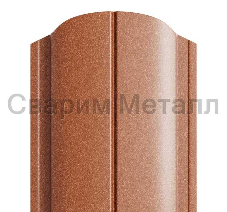 Штакетник металлический МП ELLIPSE-O 19х126 (PURMAN-20-Argillite-0.5)