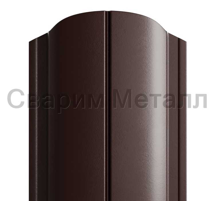 Штакетник металлический МП ELLIPSE-O 19х126 (PURMAN-20-RR32-0.5)