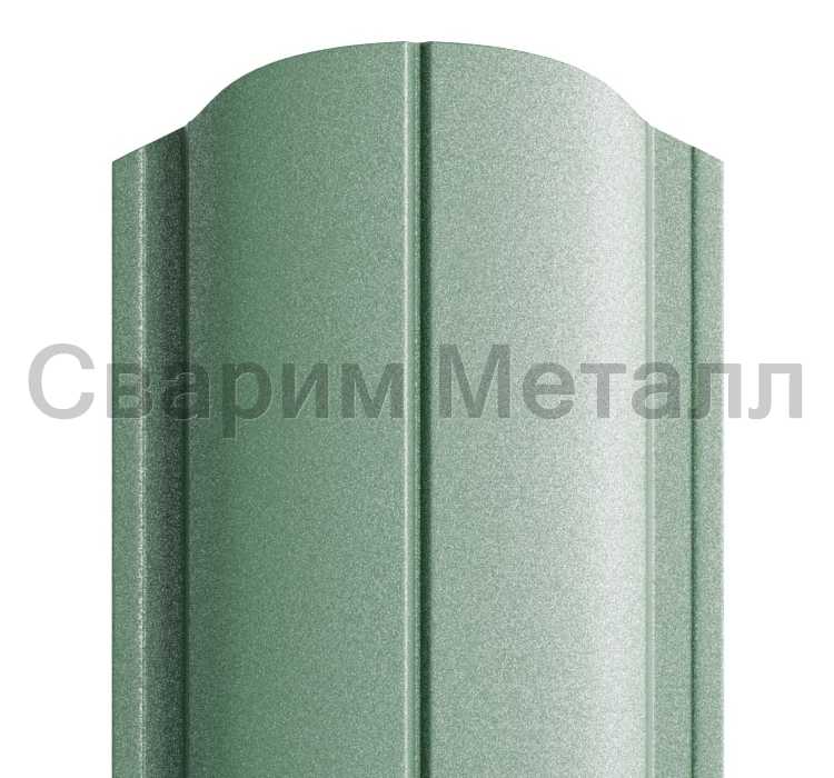Штакетник металлический МП ELLIPSE-O 19х126 (PURMAN-20-Tourmalin-0.5)