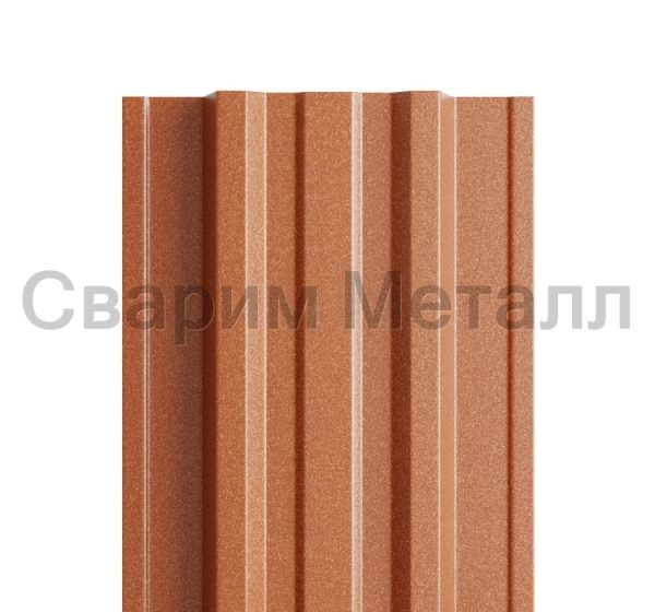Штакетник металлический МП TRAPEZE-T 16,5х118 (PURMAN-20-Argillite-0.5)