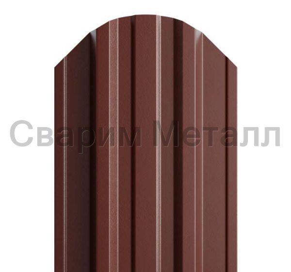Штакетник металлический МП TRAPEZE-O 16,5х118 (PURMAN-20-8017-0.5)