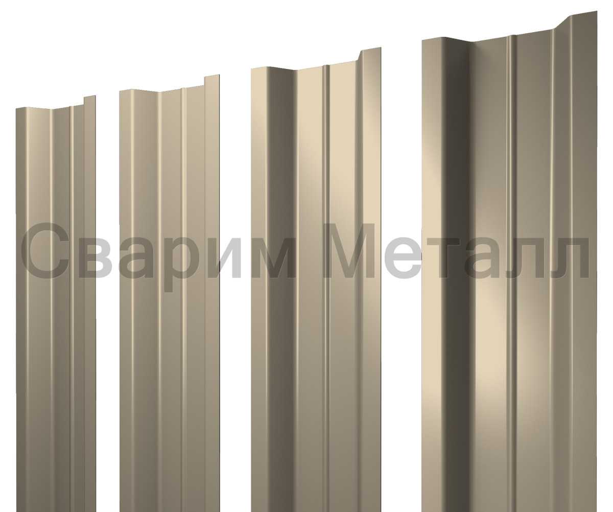 Штакетник П-образный В с прямым резом 0,45 PE RAL 1015