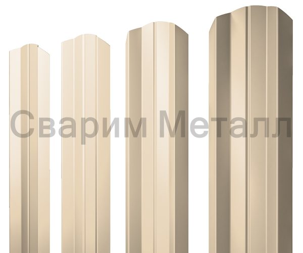 Штакетник М-образный А фигурный 0,45 Drap TX RAL 1015