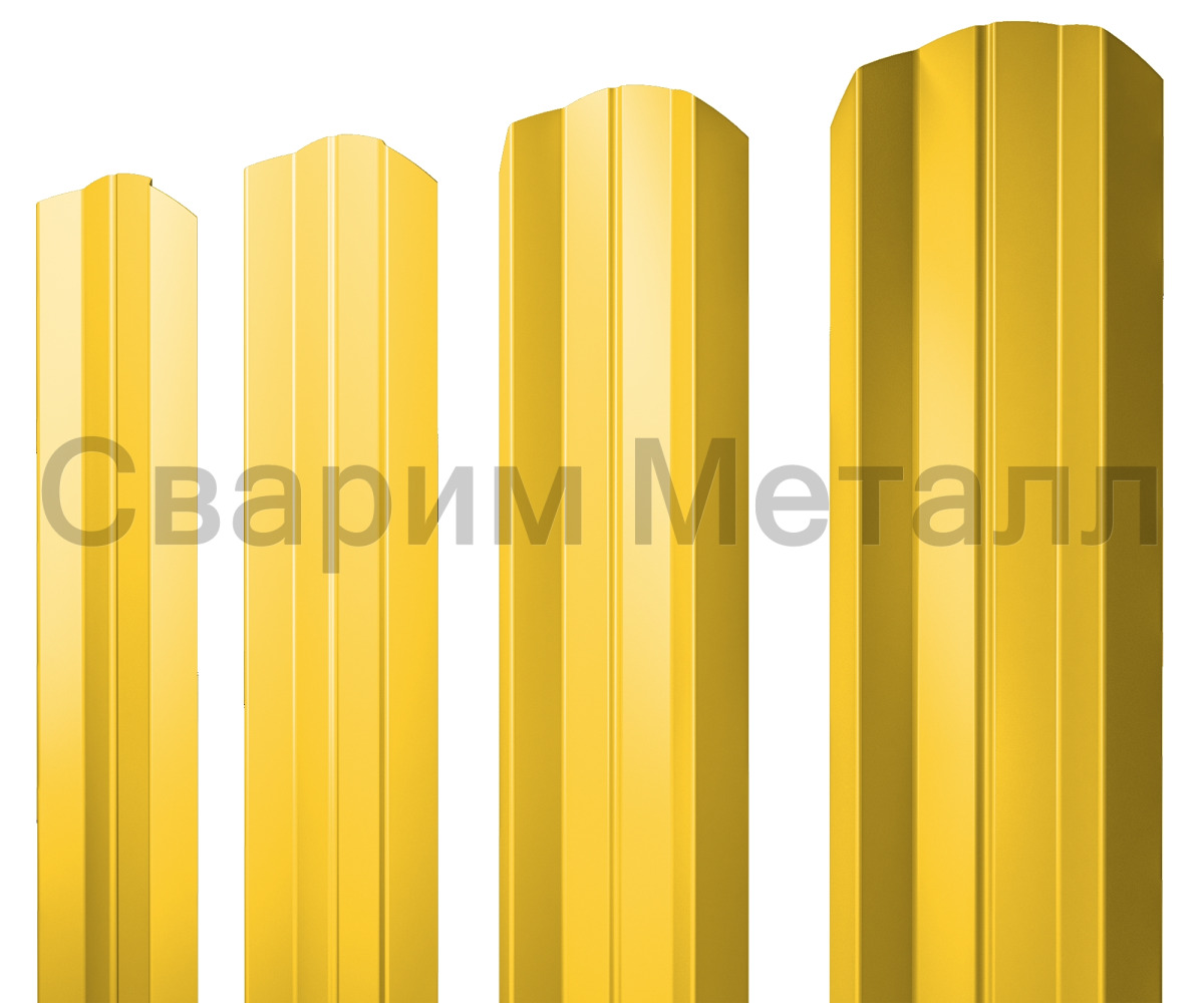 М-образный А фигурный 0,45 PE RAL 1018 Штакетник М-образный А фигурный 0,45 PE RAL 1018